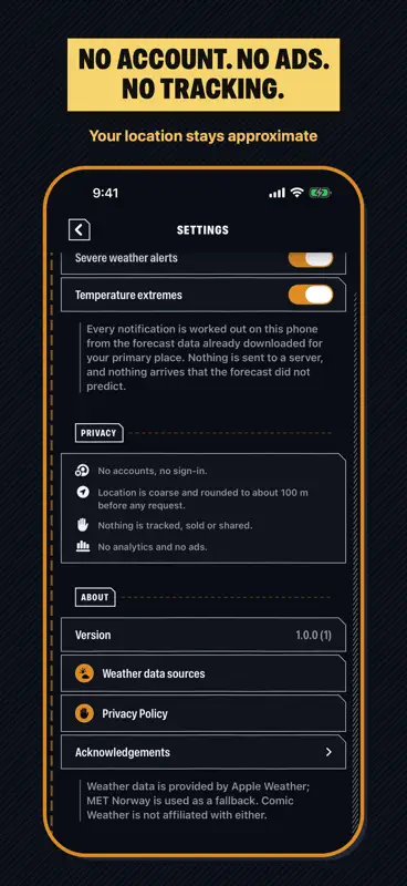 Comic Weather screenshot 2 of 8