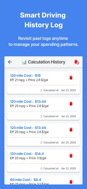 Fuel Calc: Cost Calculator screenshot 3