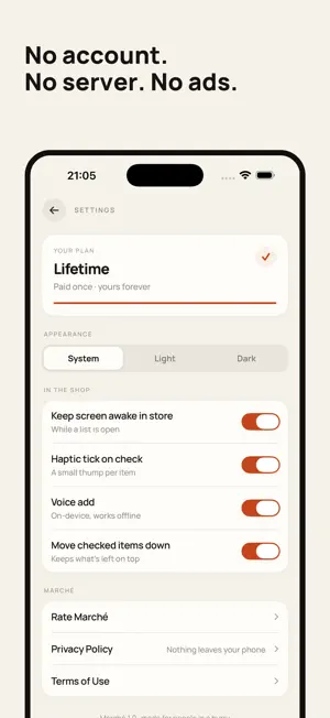 Marché - Grocery List screenshot 2