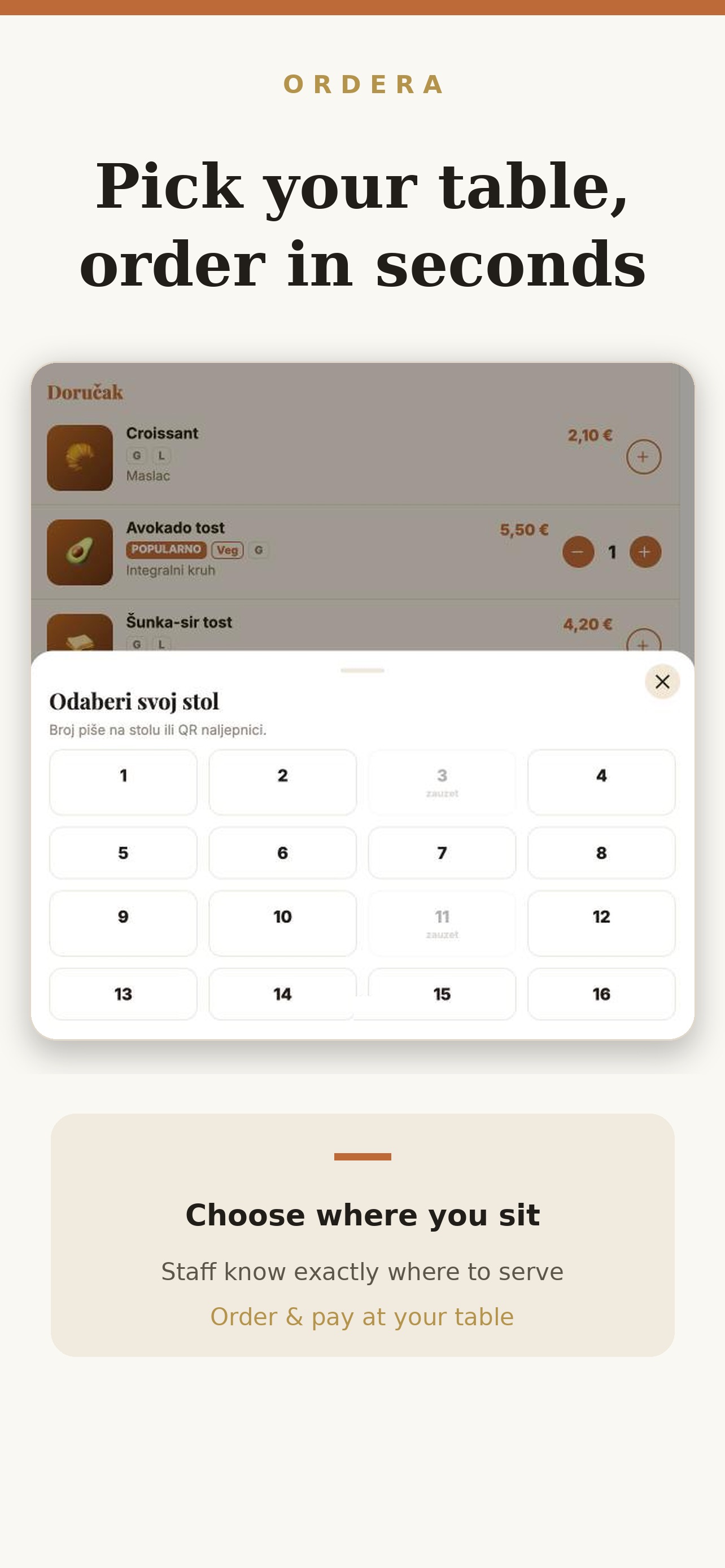 Screenshot 1 of Ordera - Order & Pay