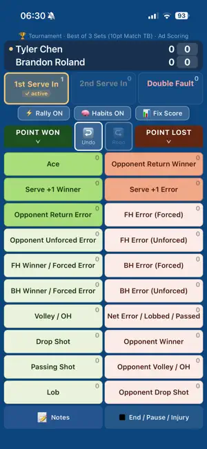 CourtSide Stats | Tennis ™ screenshot 2