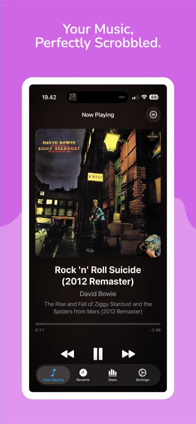 Scrobbly - Last.fm Scrobbler screenshot 1