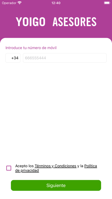 Yoigo Asesores Screenshot