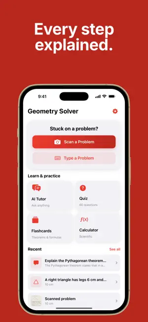 Geometry Solver AI: Trig Help screenshot 4