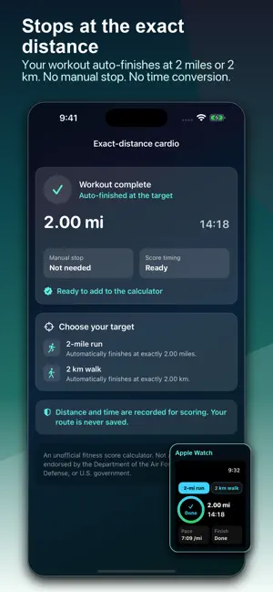 Airman PT Score Calculator screenshot 2