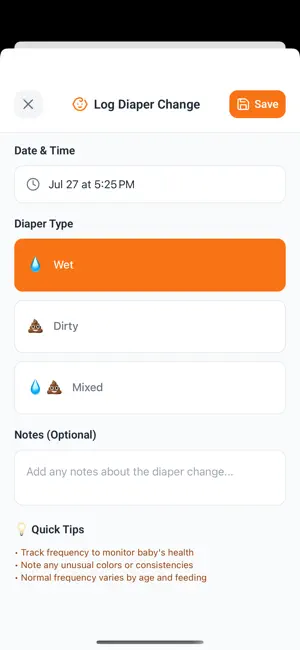 Zaspa: Baby Tracker screenshot 3