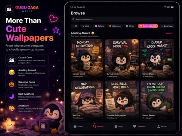 GuguGaga Live Wallpapers iPad screenshot