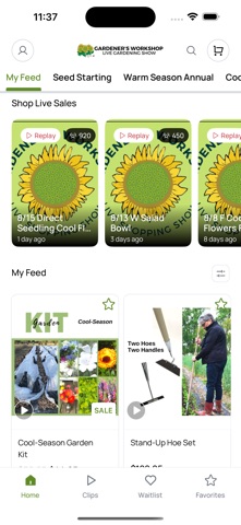 Gardener's Workshop Live Shop iPhone screenshot