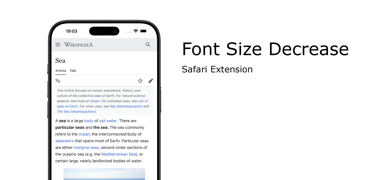 Font Size Decrease for Safari Screenshot 1 of 2