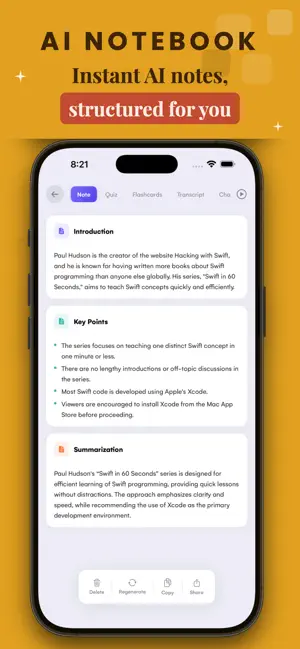 AI Notebook - Quiz LM & Notes screenshot 3