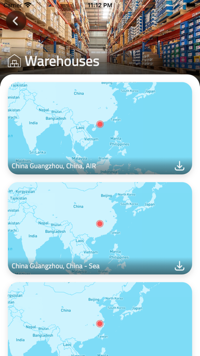 QUBA Logistics Screenshot