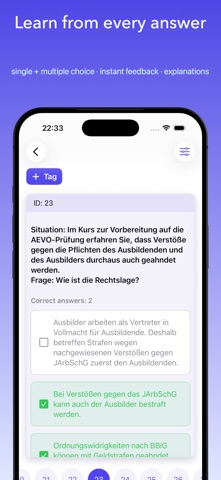 AEVO IHK Ausbilderschein Study iPhone screenshot