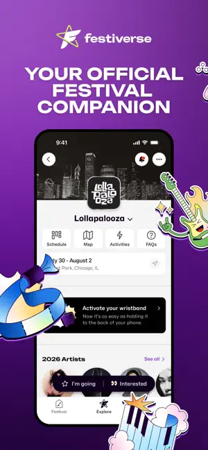 Festiverse iPhone screenshot 1