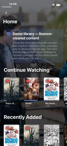 TVApp: Home Media Player iPhone screenshot