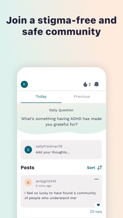 Inflow: ADHD CBT-based program iPhone screenshot 7 - Health & Fitness app