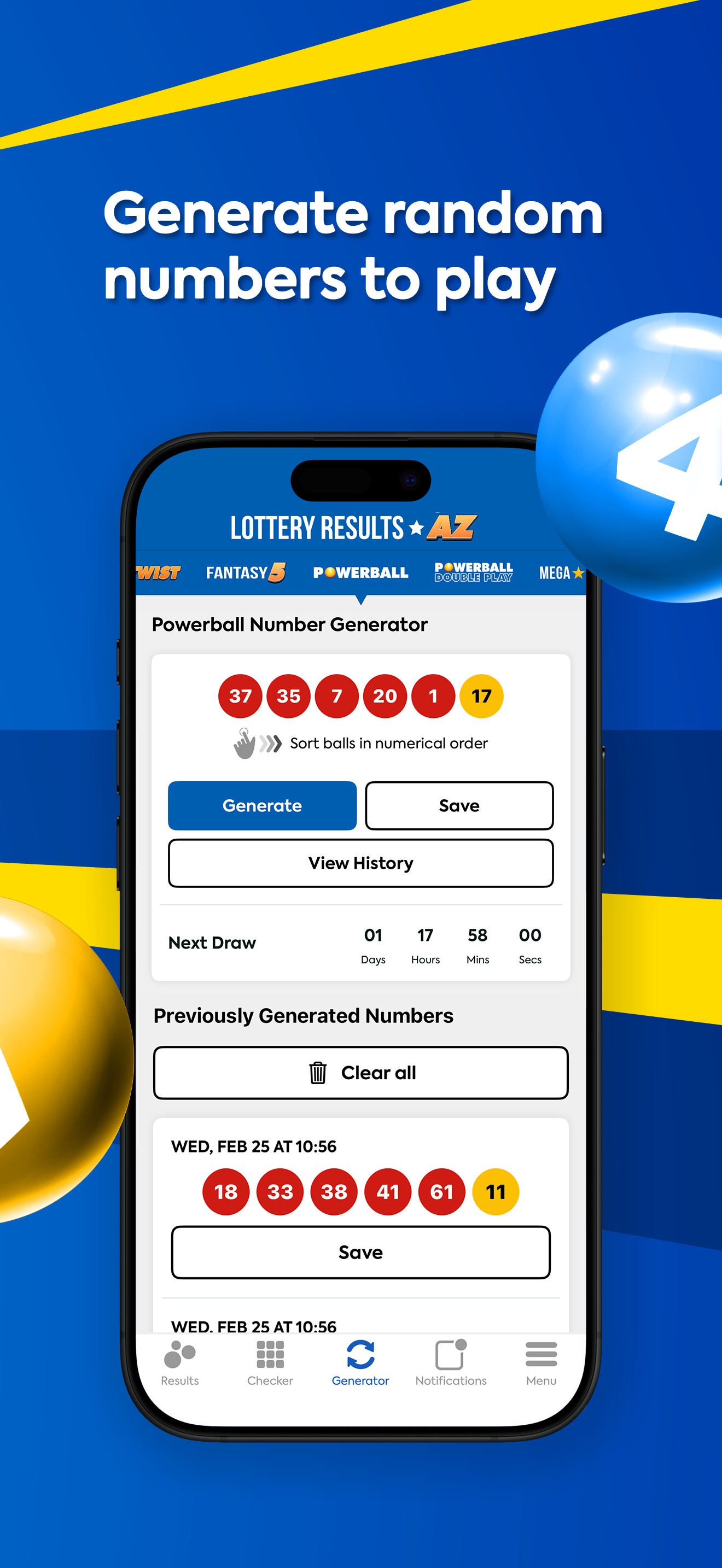 Arizona Lottery Numbers