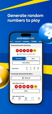 Arizona Lottery Numbers iPhone screenshot