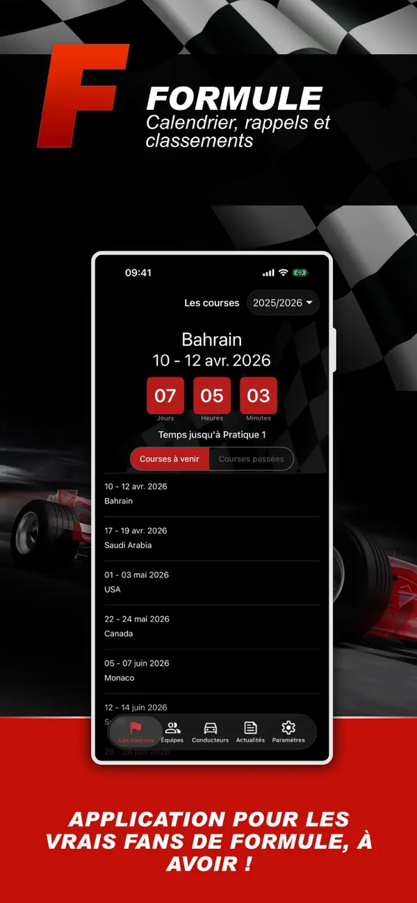 Screenshot #1 pour Formule Calendrier 2026