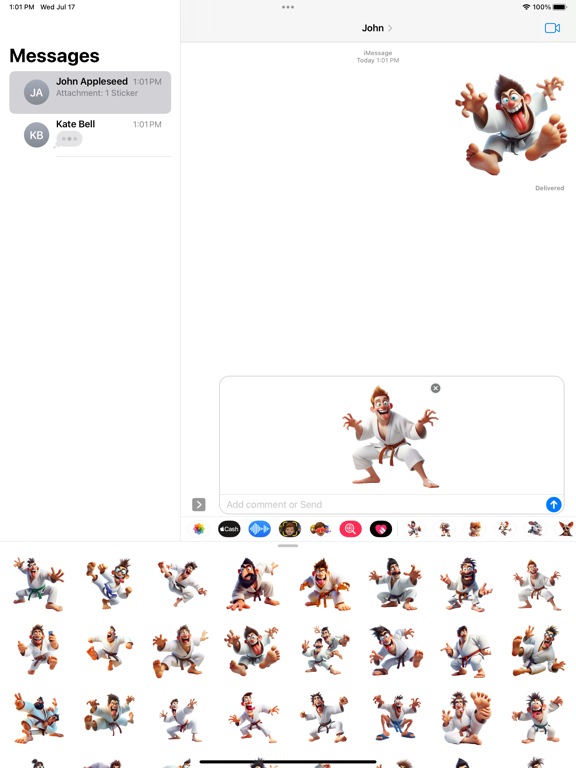 Screenshot #5 pour Goofy Judo Stickers