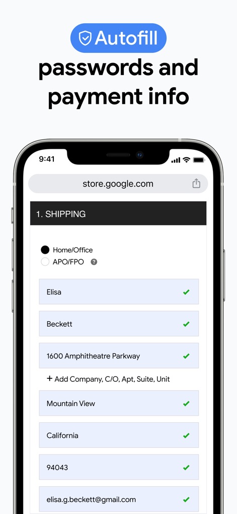 Google Chrome - Effortless Form Filling