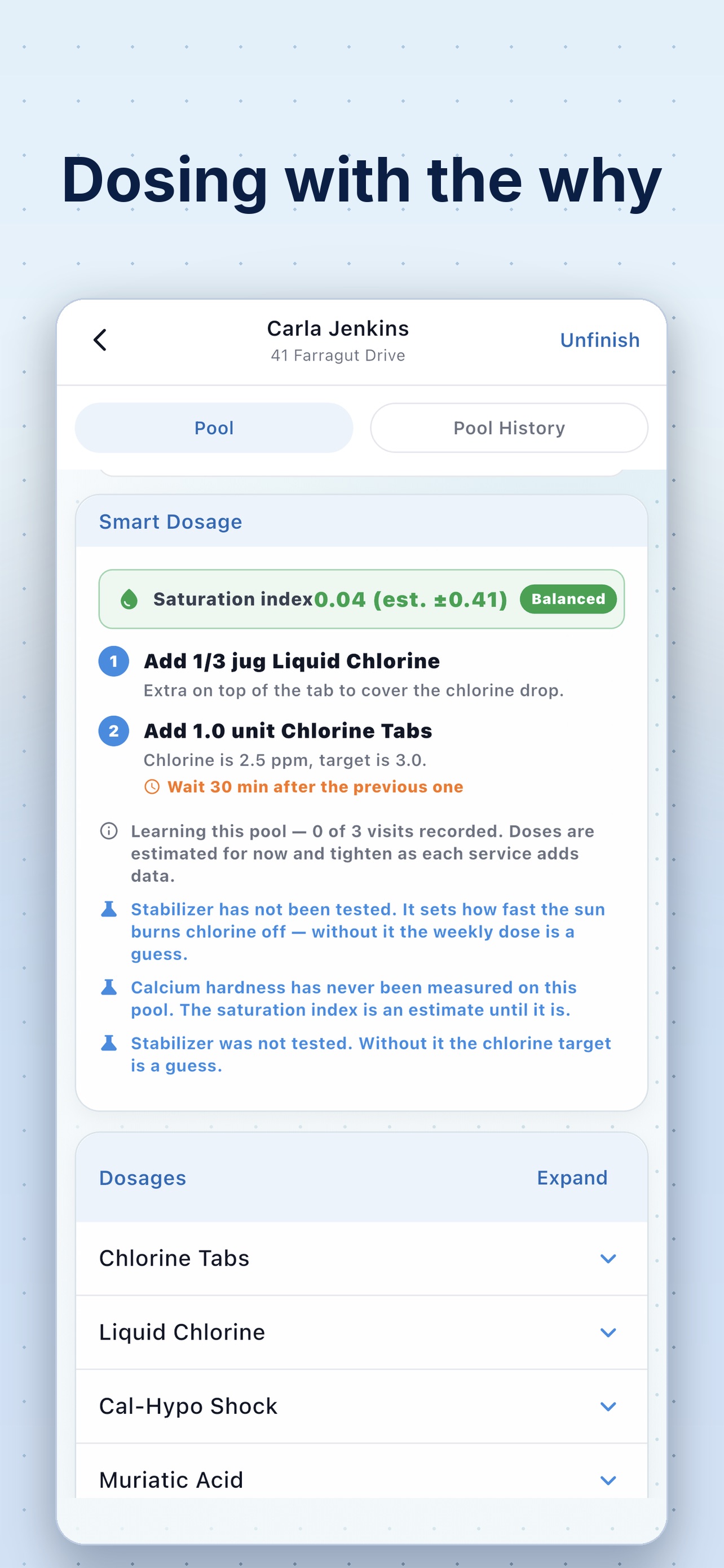 Screenshot 1 of PureSynq — Pool Service App