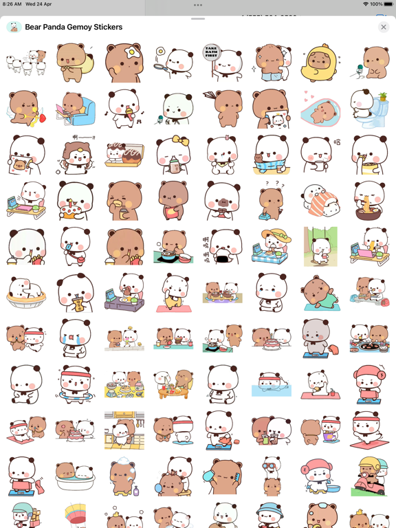 Screenshot #6 pour Bear Panda Gemoy Stickers