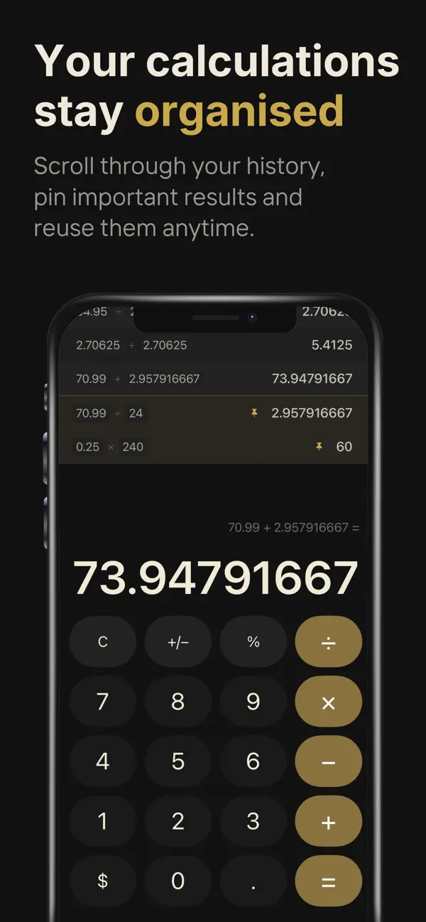 Screenshot #2 pour Calculate