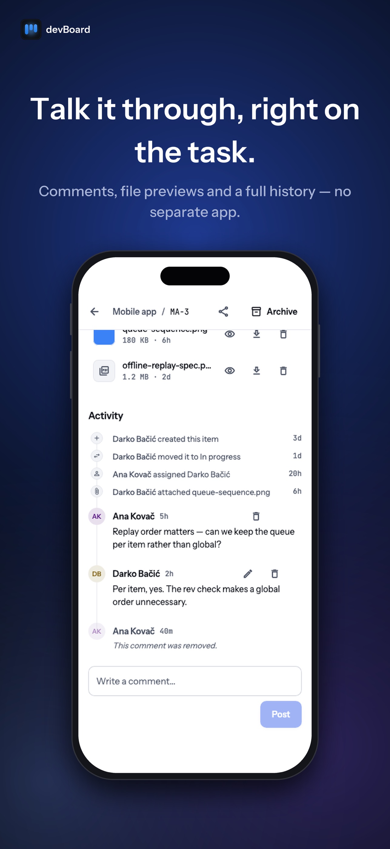 Screenshot 5 of devBoard