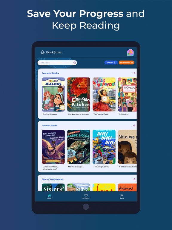 BookSmart by Worldreader iPad screenshot 6 - Book app