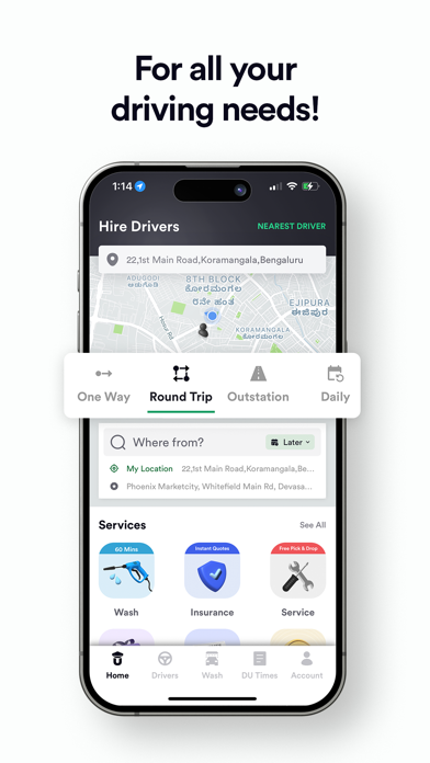 DriveU: Car Drivers & Services Screenshot
