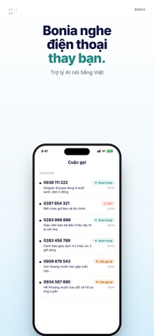 Bonia: Trợ lý nghe điện thoại iPhone screenshot 3