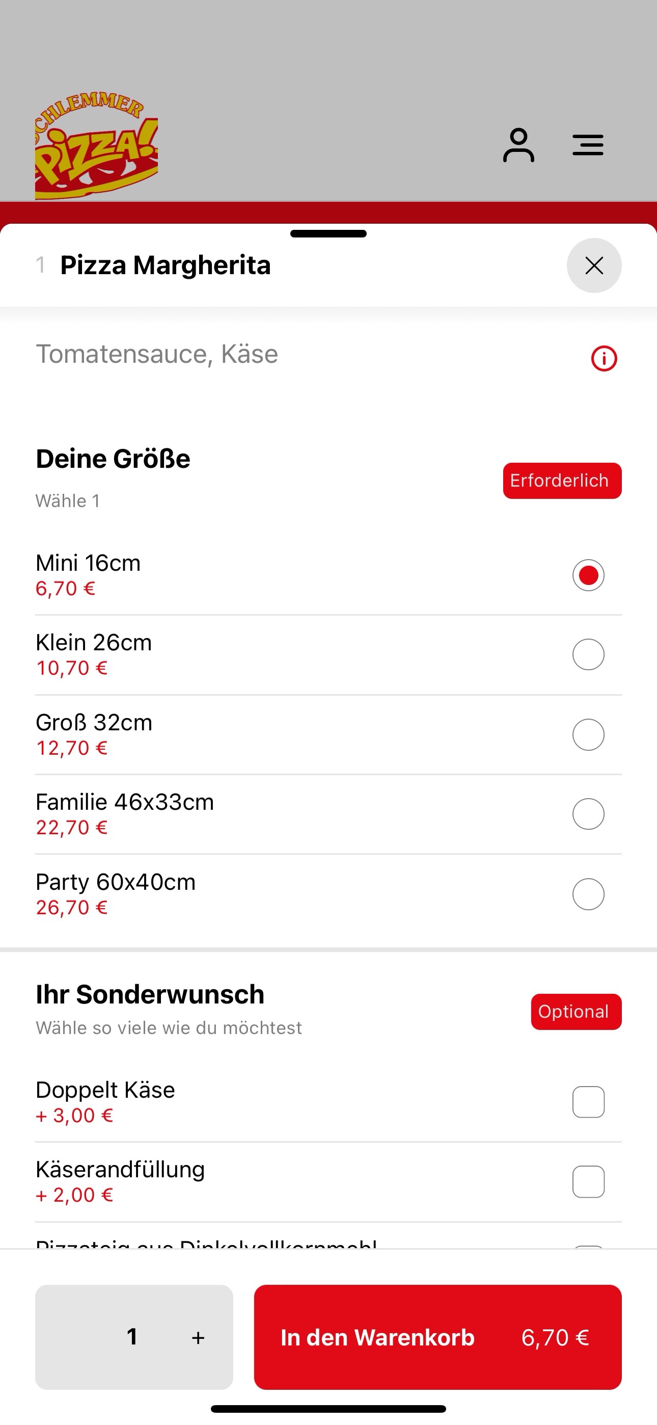 Schlemmer Pizza Fellbach