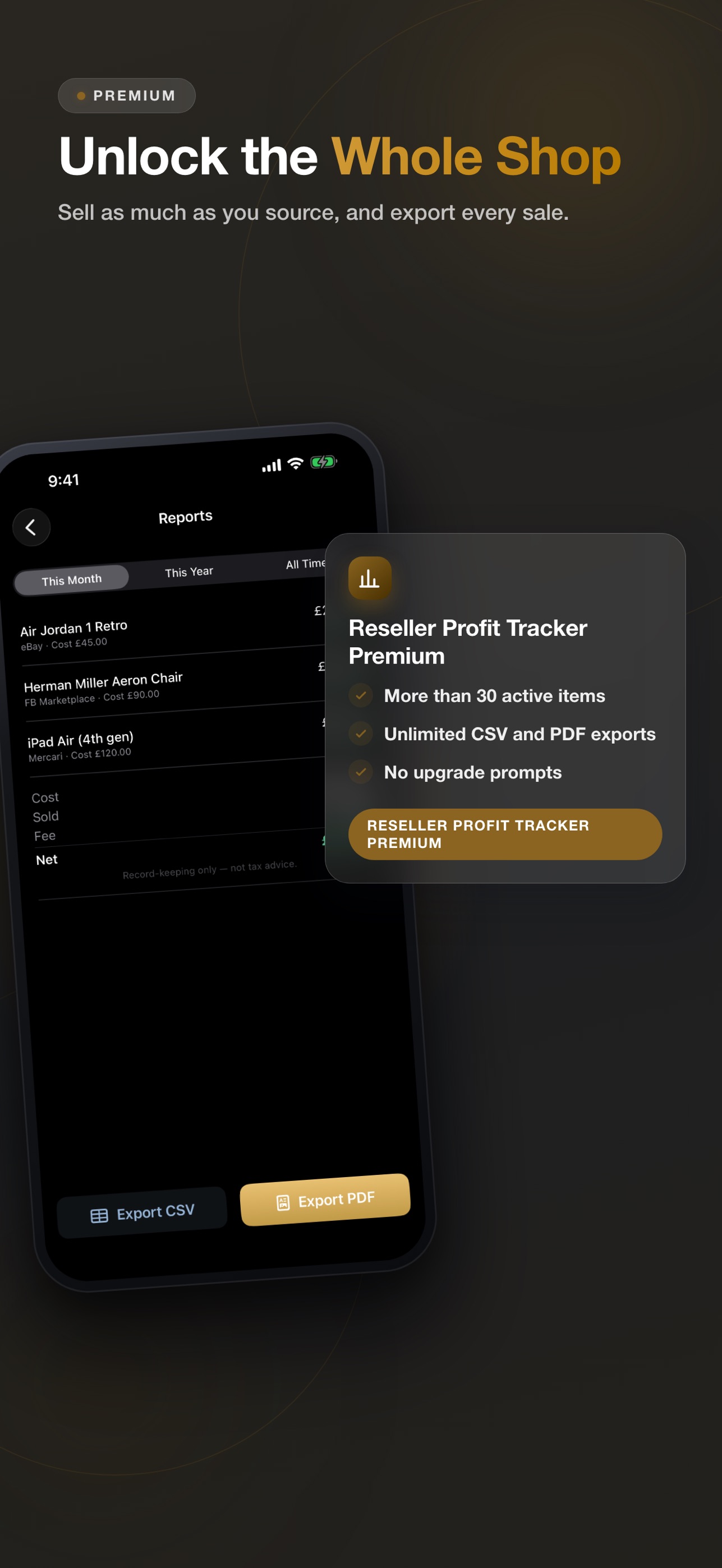 Screenshot 5 of Reseller Profit Tracker