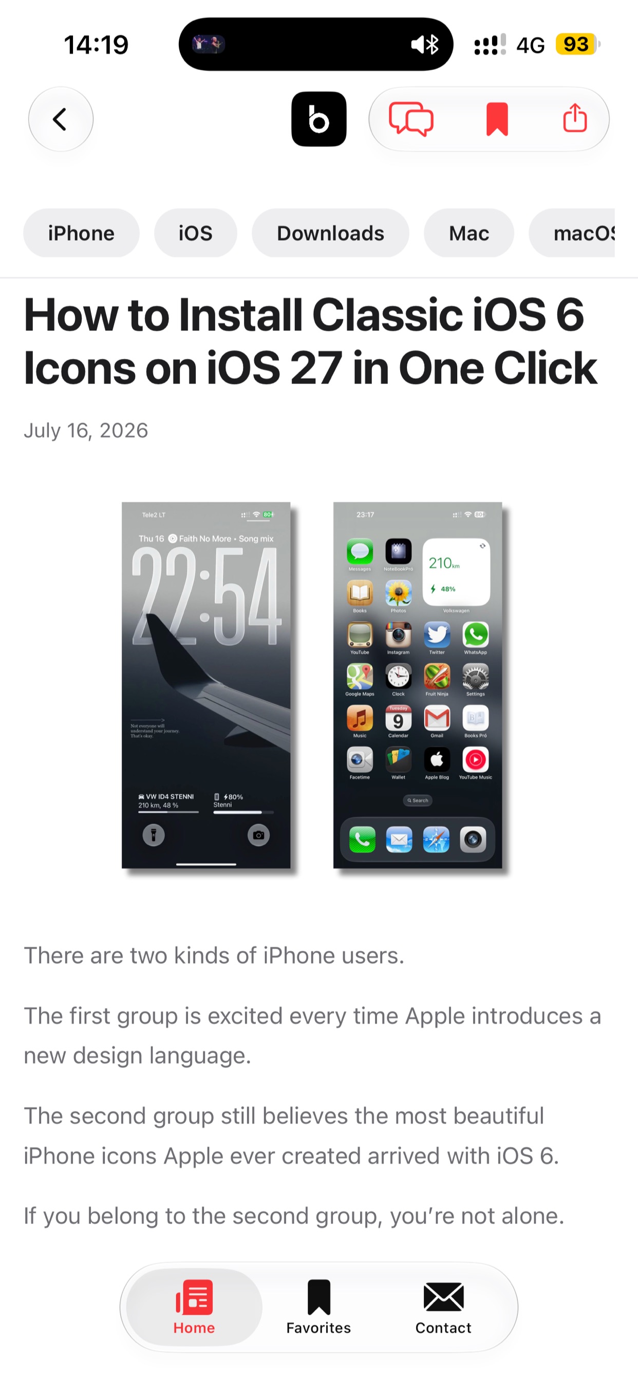 Screenshot 1 of AppleBlog