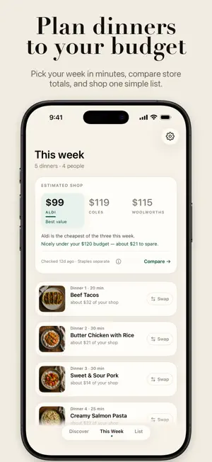 SupperPlan screenshot 2