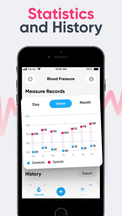 Blood Pressure Tracker Pro App Screenshot