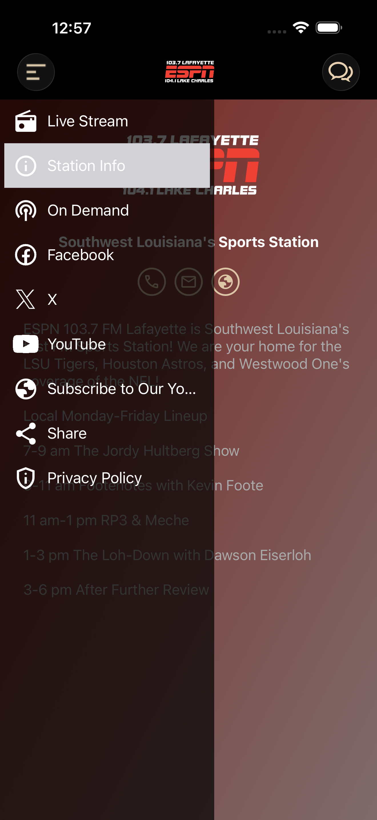 ESPN 103.7 Lafayette screenshot 8