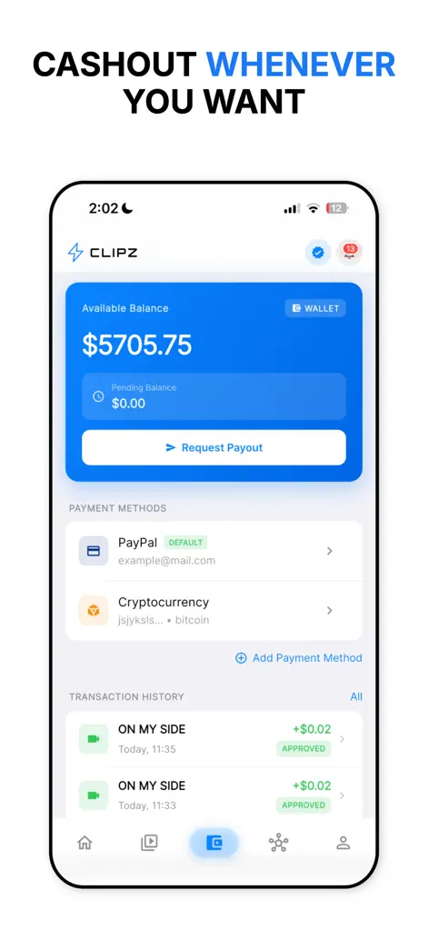 CLIPZ - Get paid for views! - Lifestyle App | MWM