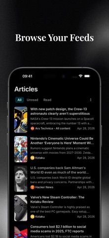 Glanced - News & RSS Reader Screenshot 2 of 8