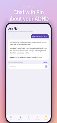 Flo: ADHD Focus & Tasks Screenshot 2 of 5
