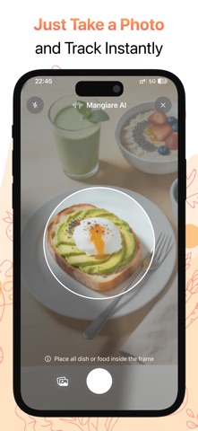 Calorie Tracker AI - Mangiare iPhone screenshot
