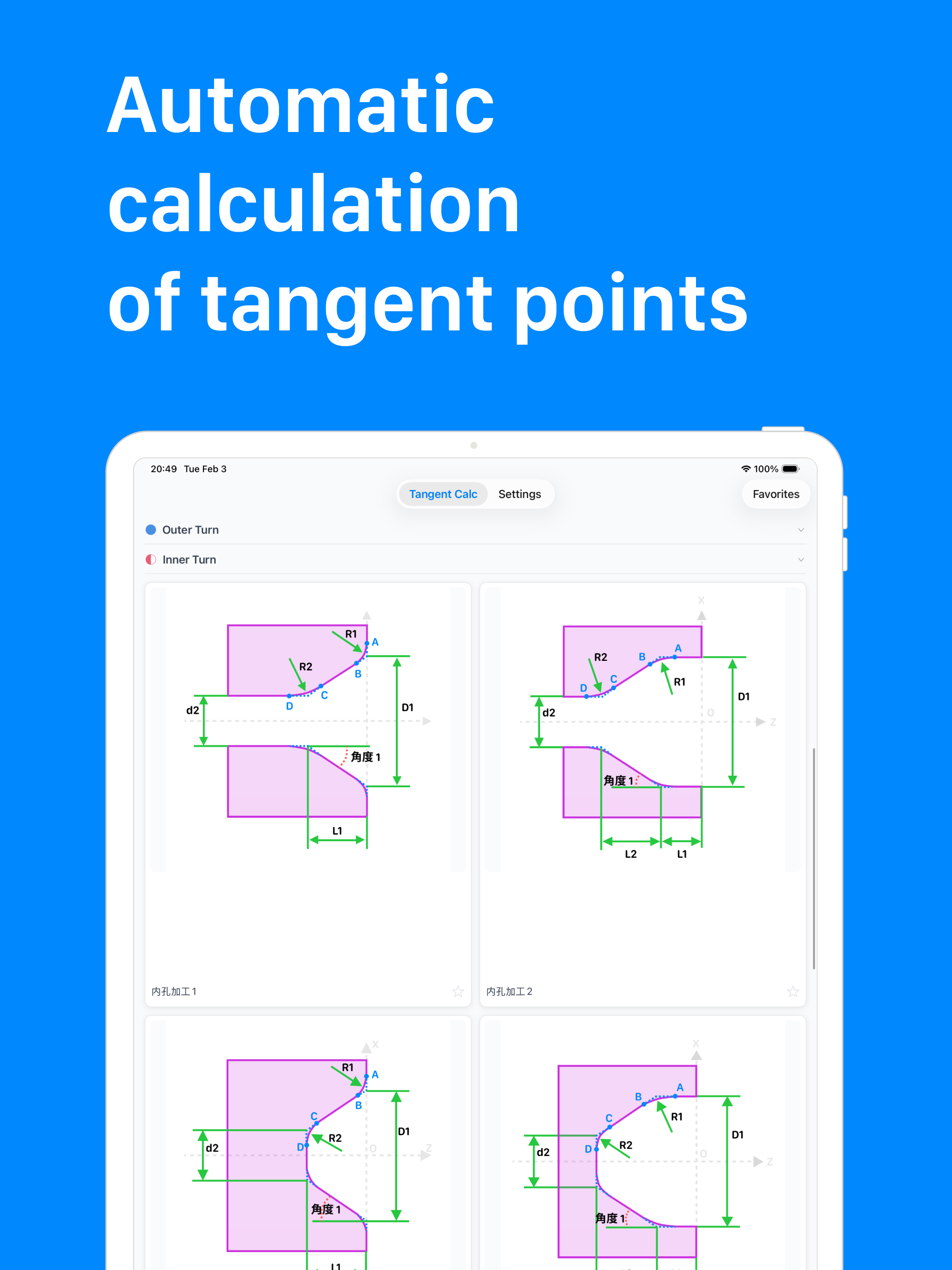 CNC Lathe Calculator & Program