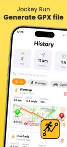 GPX file generator -Jockey run screenshot
