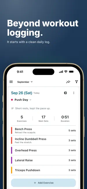 BTB Workout Log: Gym Tracker screenshot 1