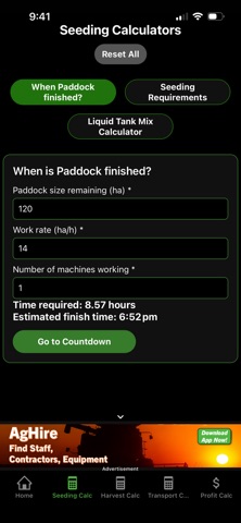 Ag Calculator screenshot