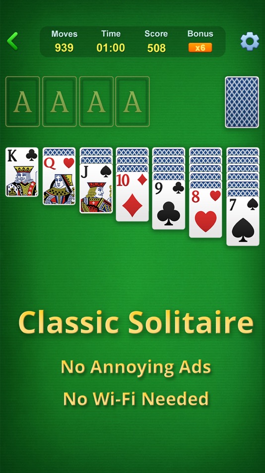 #1. Solitaire - Brain Puzzle Game (iOS) Podle: Oakever Games