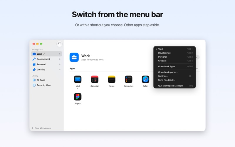 Workspace Manager: Switch Apps screenshot 2