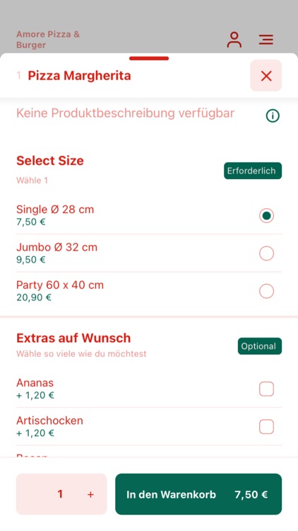 Amore Pizza & Burger screenshot-3