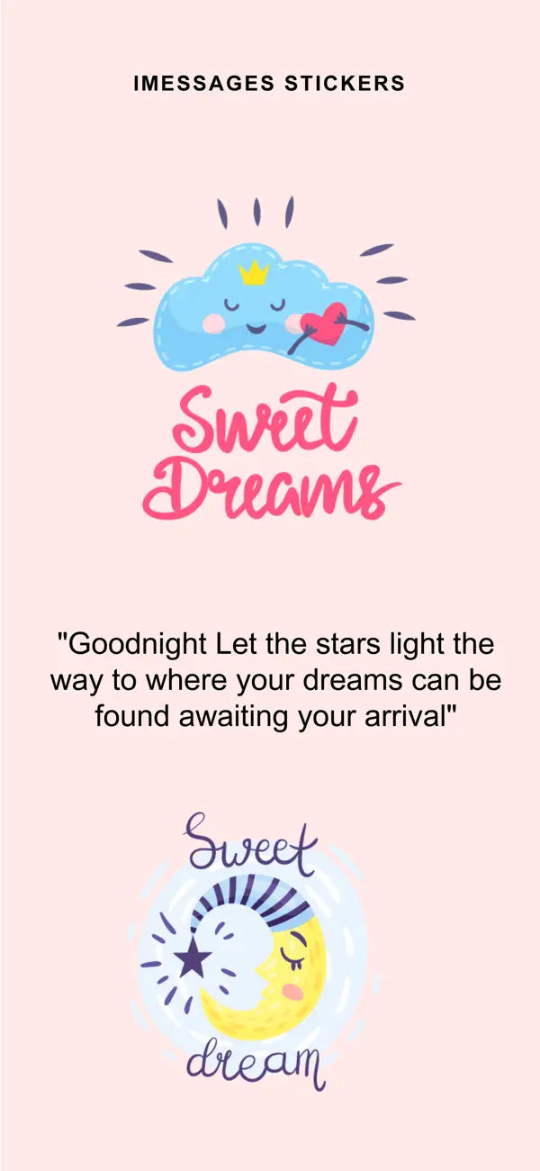 Screenshot #2 pour Sweet Dream Stickers!!