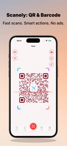 Scanely: QR & Barcode Scanner Screenshot 1 of 10